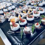 amuse-bouches gastronomiques colorés d’audelices-de-july pour cocktail raffiné à Castelnaudary,